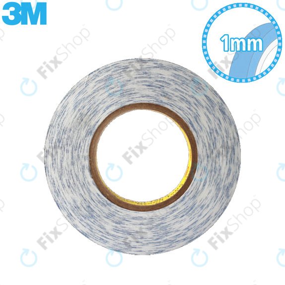 3M - Double-Sided Tape - 1mm x 50m (Transparent)