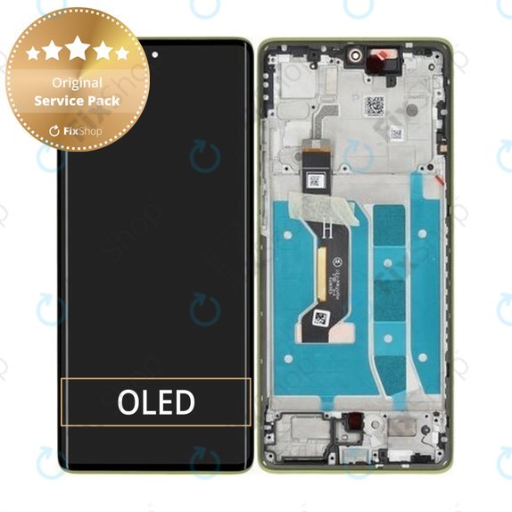 Motorola Moto G85 5G - LCD Display + Touch Screen + Frame (Olive Green) - 5D68C24855 Genuine Service Pack