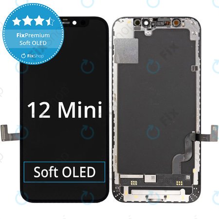 Apple iPhone 12 Mini - LCD Display + Touch Screen + Frame Soft OLED FixPremium