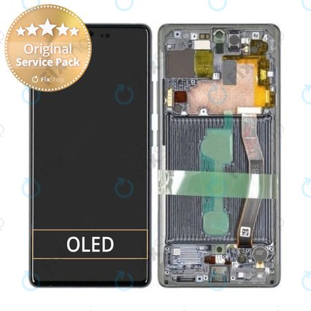 Samsung Galaxy S10 Lite G770F - LCD Display + Touch Screen + Frame (Prism White) - GH82-21672B, GH82-22044B, GH82-22045B, GH82-21992B, GH82-22045B Genuine Service Pack