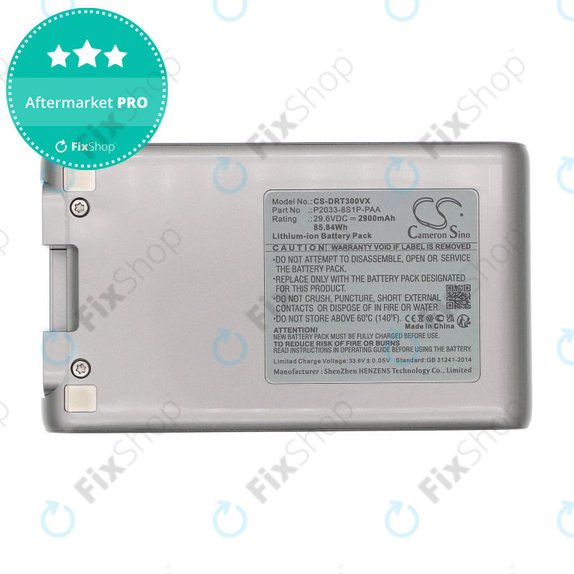 Battery for Dreame T30, 2900mAh, Li-Ion, 29.6V, P2033-8S1P-PAA, HQ