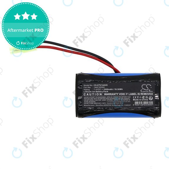 Battery for ETA Verto 1442, 2500mAh, Li-Ion, 7.4V, 1442 00090, HQ