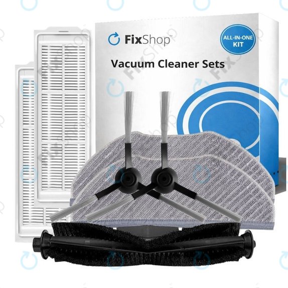 Replacement set for Xiaomi Viomi V3 MAX (1x Main brush, 2x Filters, 2x Side brushes, 2x Mop cloths)