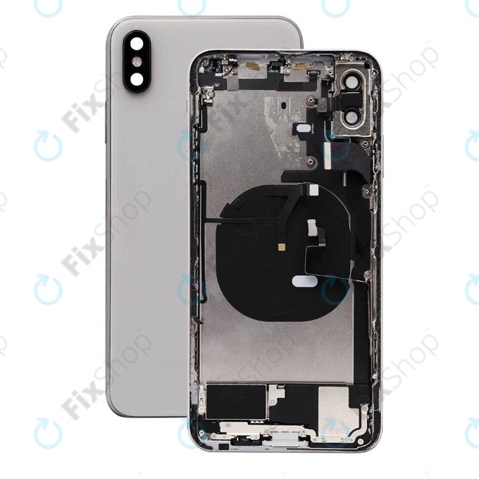Apple iPhone XS Max - Rear Housing with Small Parts (Silver)