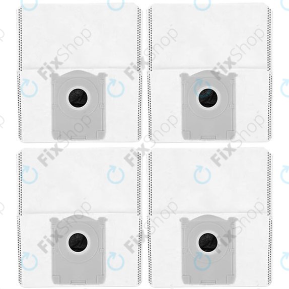 Dust Bag, 4pcs for Ecovacs Deebot T30c, T50-series, T80-series, X8-series, X9 Pro-series