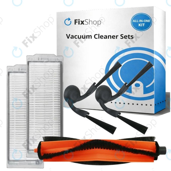 Replacement set for Xiaomi Robot Vacuum S40 Pro (1x Main brush, 2x Filter, 2x Side brush)