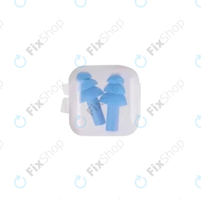 Soft Silicone Earplugs, Blue, Pair