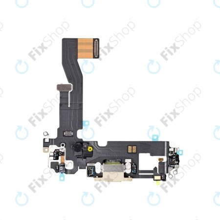 Apple iPhone 12, 12 Pro - Charging Connector + Flex Cable (Gold)