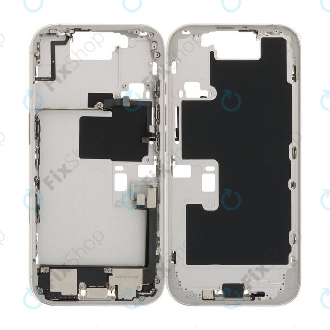 Apple iPhone 16 Pro - Middle Frame + Power, Volume and Camera Buttons (White Titanium)