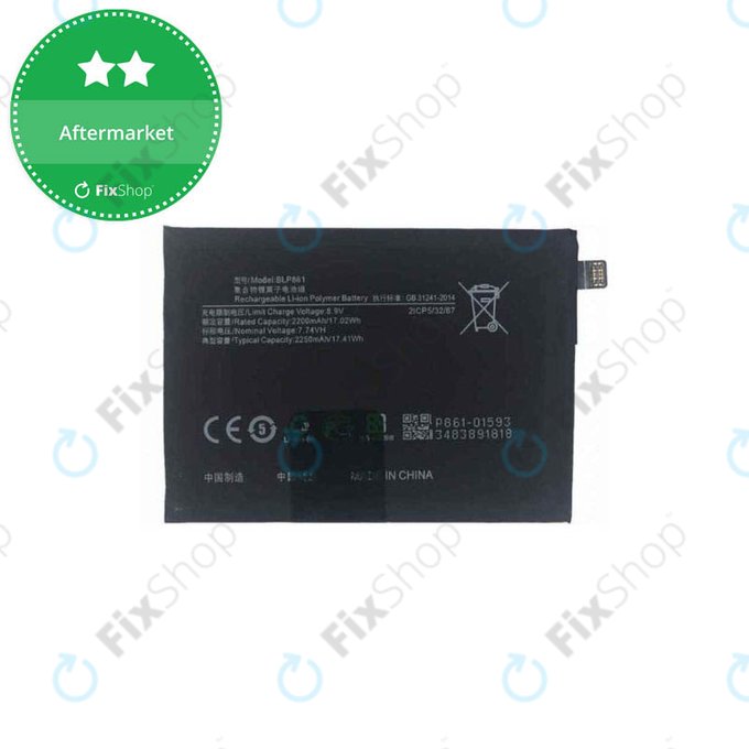 OnePlus Nord 2T CPH2399 CPH2401 - Battery BLP861 4500mAh