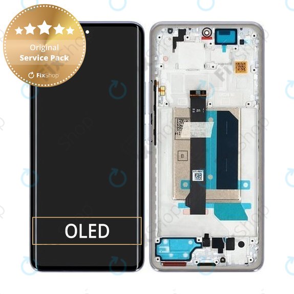 Xiaomi Redmi Note 14 Pro+ 5G - LCD Display + Touch Screen + Frame (Lavender Purple) - 5600180O16U00 Genuine Service Pack