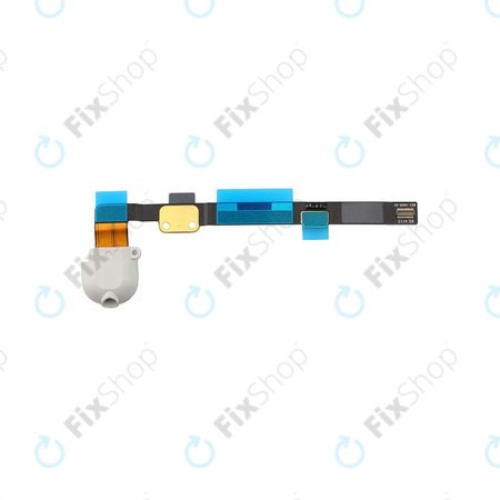 Apple iPad Mini 2, Mini 3 - Jack Connector + Flex Cable (White)