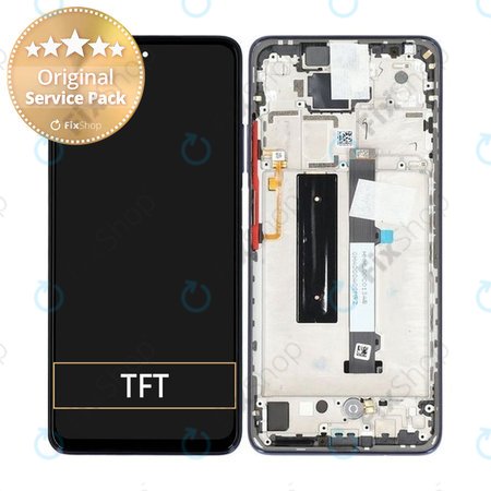 Xiaomi Mi 10T Lite 5G - LCD Display + Touch Screen + Frame (Atlantic Blue) - 5600030J1700, 5600090J1700 Genuine Service Pack