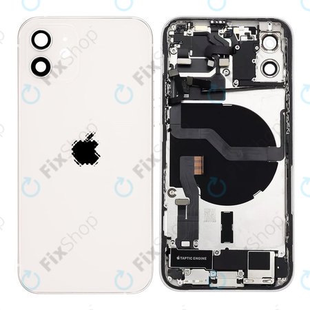 Apple iPhone 12 - Rear Housing with Small Parts (White)