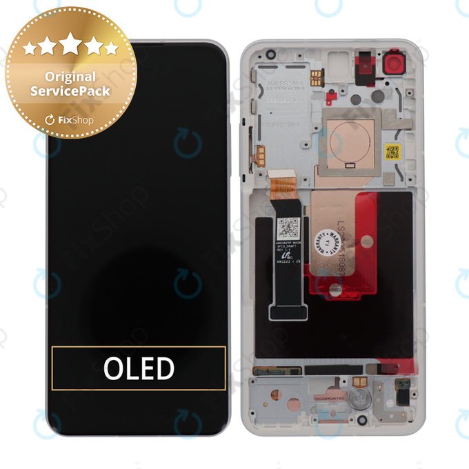 Asus Zenfone 10 - LCD Display + Touch Screen + Frame (Comet White) - B90AI00M2-R20010 Genuine Service Pack