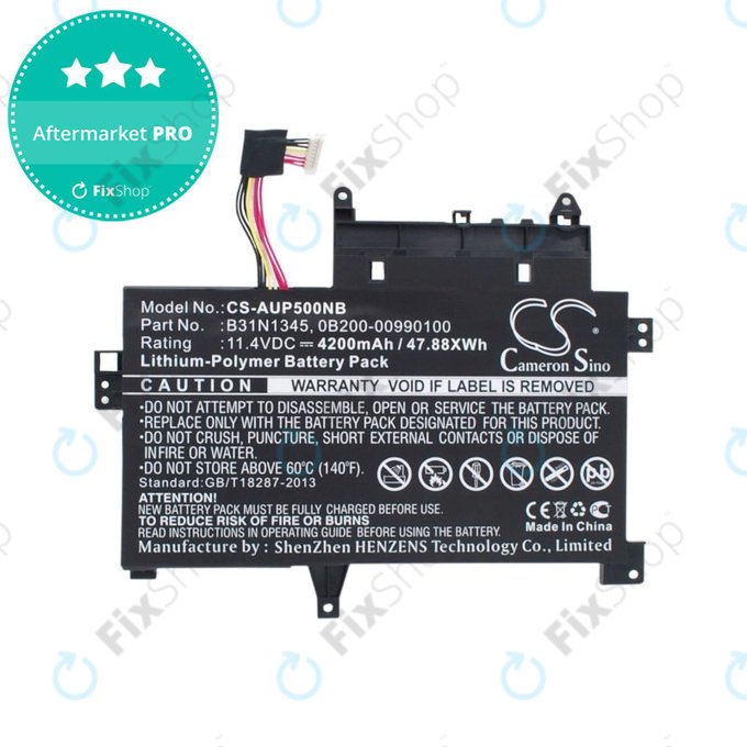 Battery for Asus Transformer, 4200mAh, Li-Pol, 11.4V, B31N1345, HQ