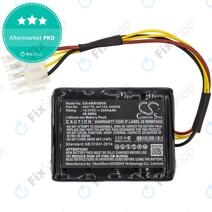 Battery for Al-Ko Robolinho 100, Al-Ko Robolinho 110, 2500mAh, Li-Ion, 18V, 440454, HQ