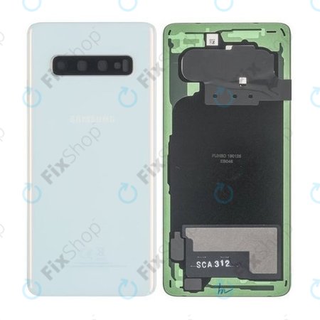 Samsung Galaxy S10 G973F - Battery Cover (Prism White) - GH82-18378F Genuine Service Pack