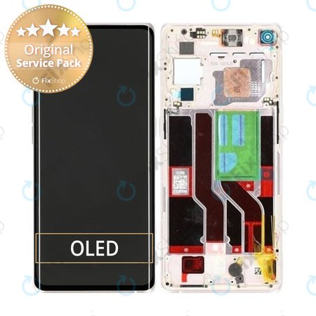 Oppo Find X3 Neo - LCD Display + Touch Screen + Frame (Galactic Silver) - 4906178 Genuine Service Pack