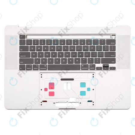 Apple MacBook Pro 16" A2141 (2019) - Top Keyboard Frame + Keyboard UK (Silver)