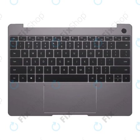 Huawei MateBook D15 2020 - Cover C (Armrest) + Keyboard (Grey) (US) - 97060DJM