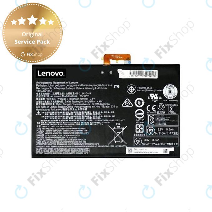 Lenovo Yoga Book YB1-X90L - Battery L15C2P31 8500mAh - 77055339 Genuine Service Pack