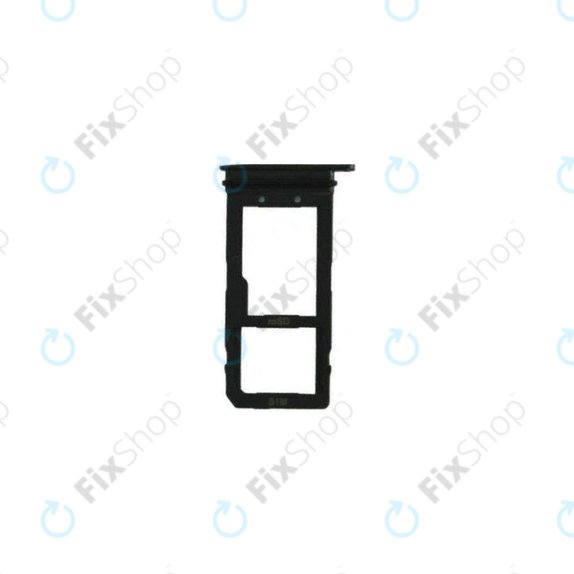 HTC U11 - SIM/SD Tray (Brilliant Black) - 72H0A209-02M Genuine Service Pack