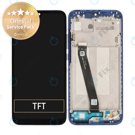 Xiaomi Redmi 7 - LCD Display + Touch Screen + Frame (Comet Blue) - 561010028033, 5600050F6L00, 561010017033 Genuine Service Pack