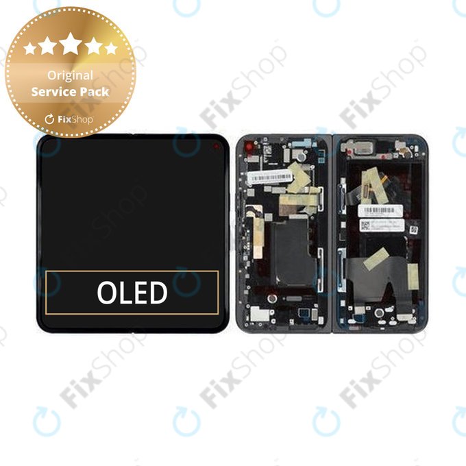 Display for Google Pixel 9 Pro Fold, Inner, Obsidian, Touch Screen without Frame, G949-00903-00, Genuine Service Pack