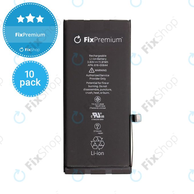 Battery 10 Pack for iPhone 11, 3110mAh, FixPremium