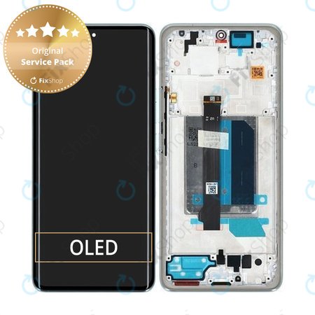 Xiaomi Redmi Note 14 Pro+ 5G 24094RAD4G - LCD Display + Touch Screen + Frame (Frost Blue) - 5600170O16U00 Genuine Service Pack