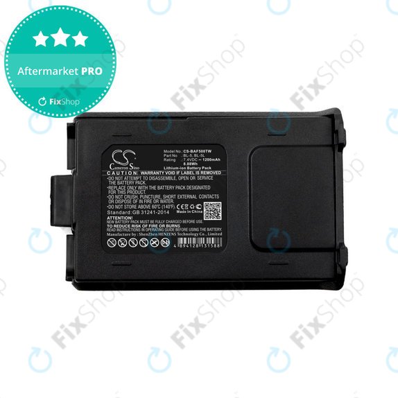 Battery for Baofeng UV-5R, Baofeng BF-F8, 1200mAh, Li-Ion, 7.4V, BL-5, HQ