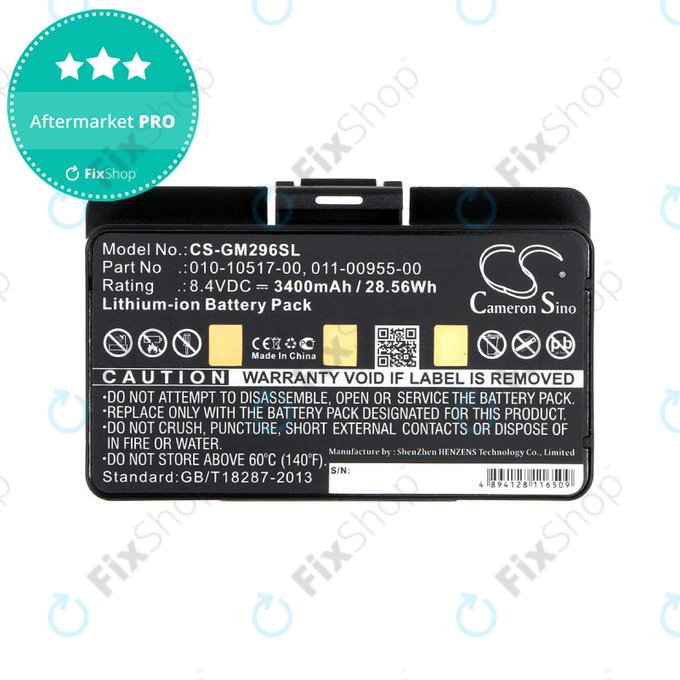 Battery for Garmin GPSMAP, 3400mAh, Li-Ion, 8.4V, 010-10517-00, HQ