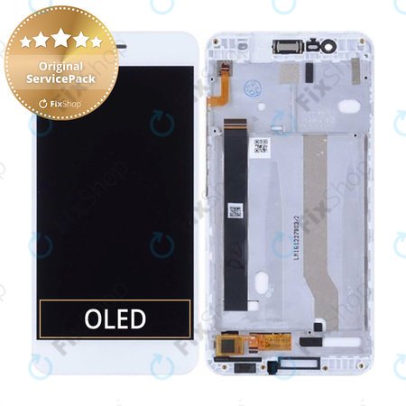 Asus Zenfone 3 Max ZC520TL - LCD Display + Touch Screen + Frame (Glacier Silver) - 90AX0087-R20010, 90AX0084-R20010 Genuine Service Pack