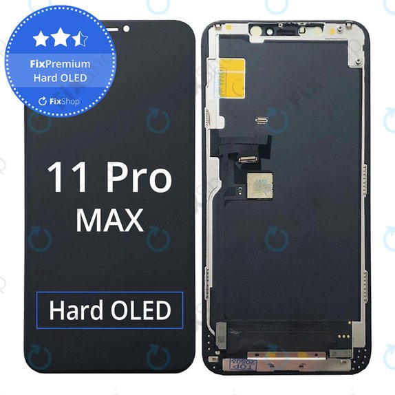 Display Hard OLED for iPhone 11 Pro Max, Touch Screen with Frame, FixPremium