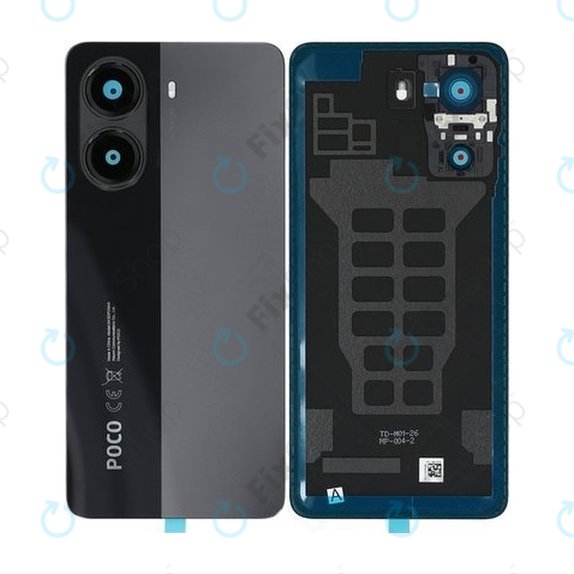 Xiaomi Poco X7 Pro 2412DPC0AG - Battery Cover (Black) - 56003000O1000 Genuine Service Pack