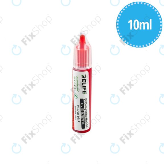 Relife RL-UVH901R - UV Curable Solder Mask - 10ml (Red)