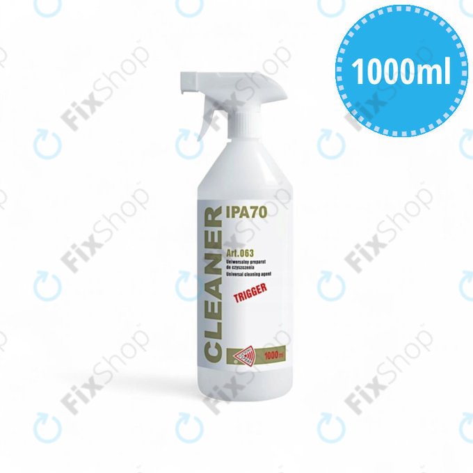 Isopropanol 70%, 1000 ml, Spray Bottle, Cleanser IPA