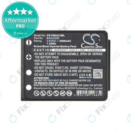 HBC Radiomatic Keynote, Linus 4, Micron 4, 5, 6, 7, Patrol D, Quadrix, Vector Pro - Battery BA223000, BA223030, FUB6 2000mAh HQ