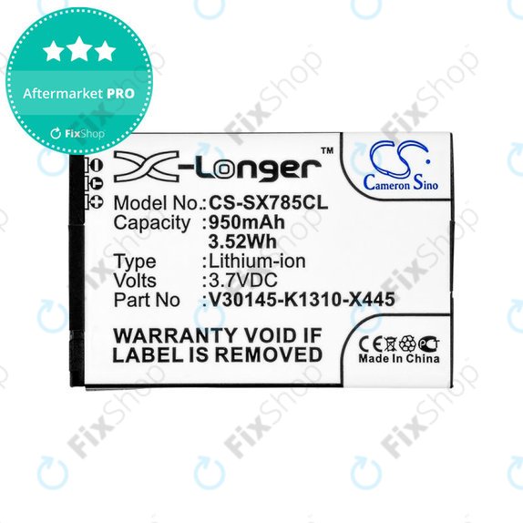 Battery for Siemens Gigaset, Openstage, SL, 950mAh, Li-Ion, 3.7V, V30145-K1310-X445, HQ