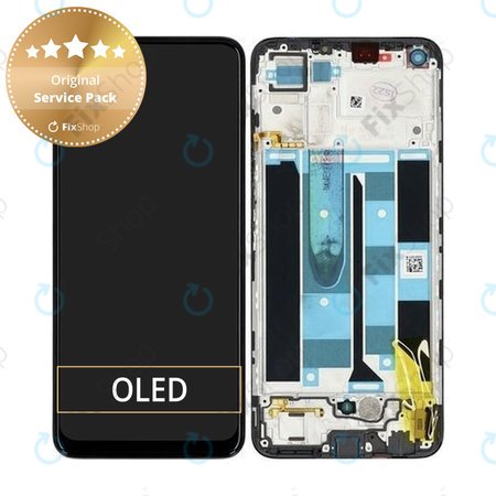 Realme 8 RMX3085 - LCD Display + Touch Screen + Frame (Cyber Black) - 4906919 Genuine Service Pack