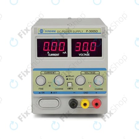 Sunshine P-3005D - Regulated DC Power Supply (0-30V, 0-5A)