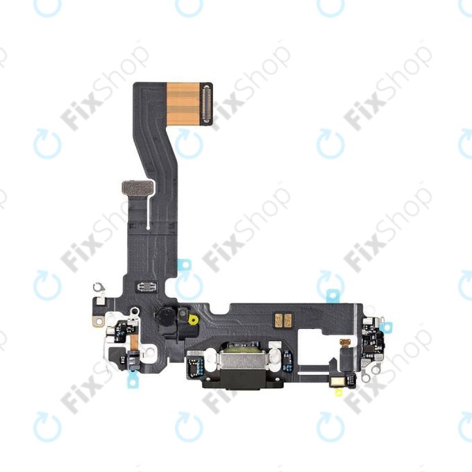 Apple iPhone 12, 12 Pro - Charging Connector + Flex Cable (Black)