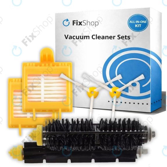 Replacement set for iRobot Roomba 700-series (2 pairs of Main brushes, 4x Filter, 4x Side brush)