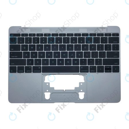 Apple MacBook 12" A1534 (Early 2015 - Mid 2017) - Top Keyboard Frame + Keyboard US (Space Gray)