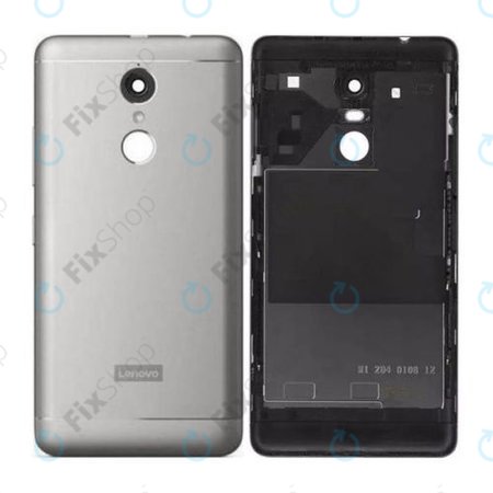 Lenovo K6 Note K53a48 - Battery Cover + Camera Lens (Silver)