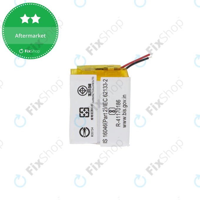 Battery for Garmin Venu SQ, 205mAh, 361-00136-21