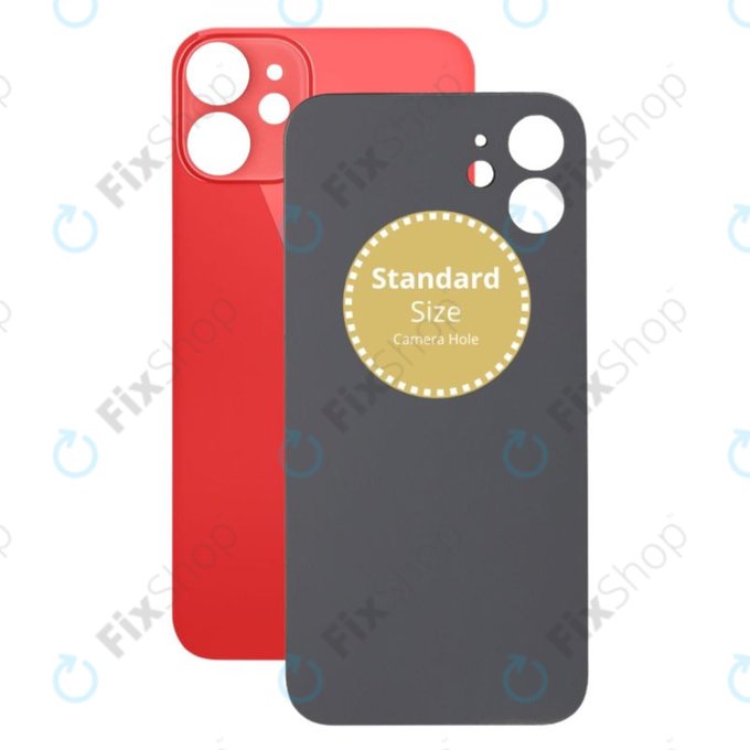 Apple iPhone 12 Mini - Rear Housing Glass (Red)