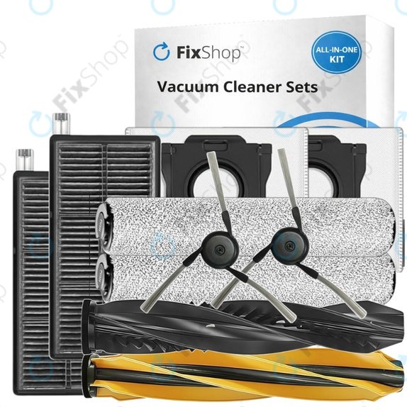 Replacement set for Dreame Aqua 10, 10 Ultra (1 pair of Main brushes, 2x Filter, 2x Side brush, 2x Mop cloth, 2x Dust bag)