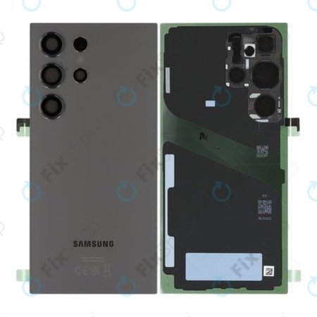 Samsung Galaxy S24 Ultra S928B - Battery Cover (Titanium Black) - GH82-33349B Genuine Service Pack